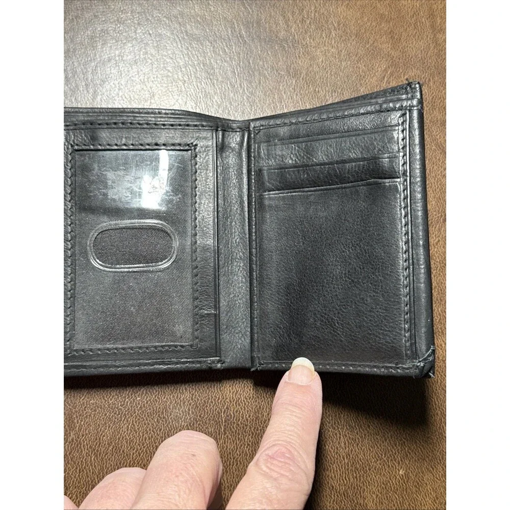 Paul & Taylor Men's Genuine Leather Trifold Wallet w/ Foldouts - Soft Supple EUC